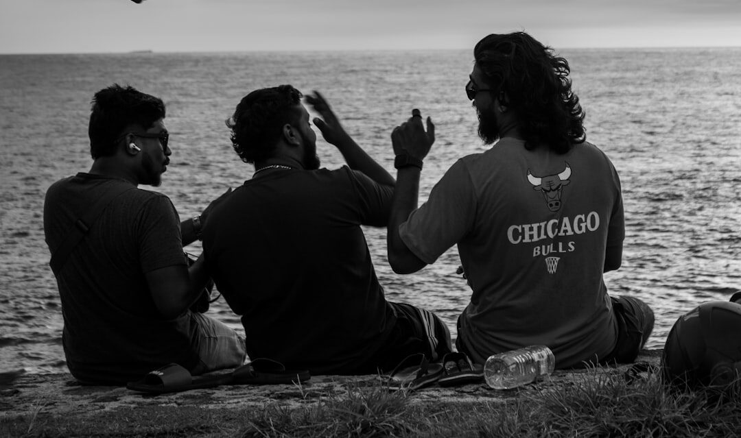 group of friends talking